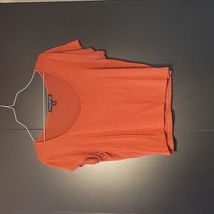 Living Doll orange belly tee XL